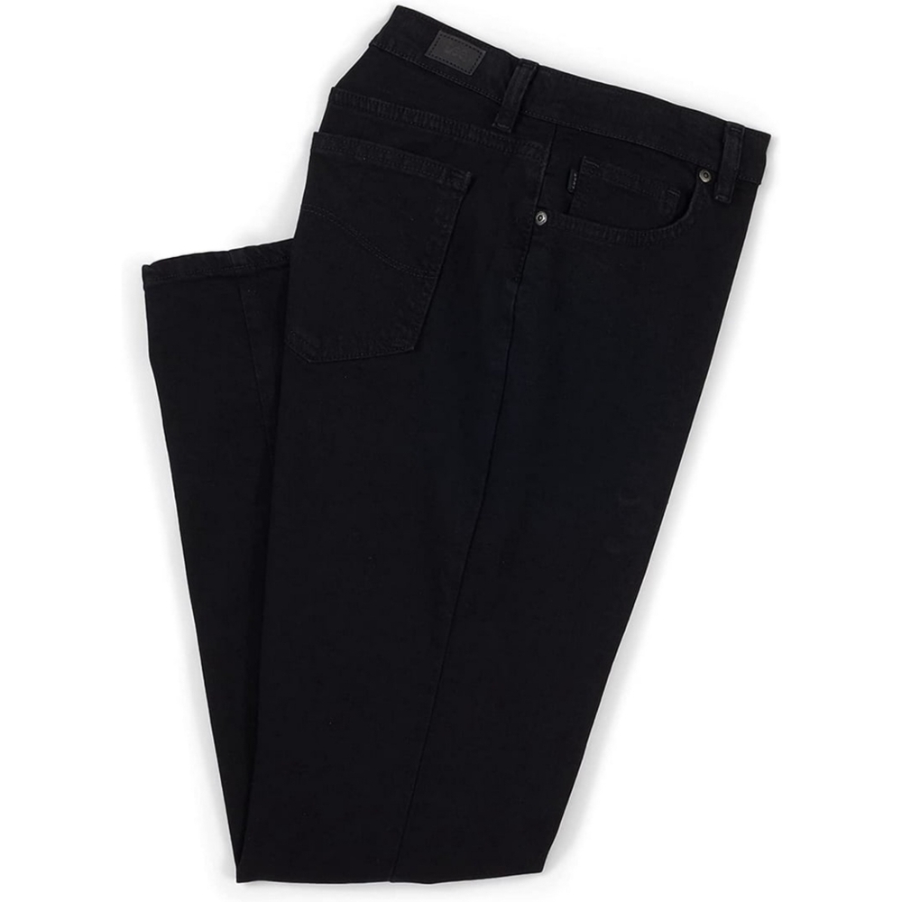 Lee Women’s Relaxed Fit Straight Leg Jeans Black Onyx Size 16 Long Mid Rise NWT - Picture 3 of 14